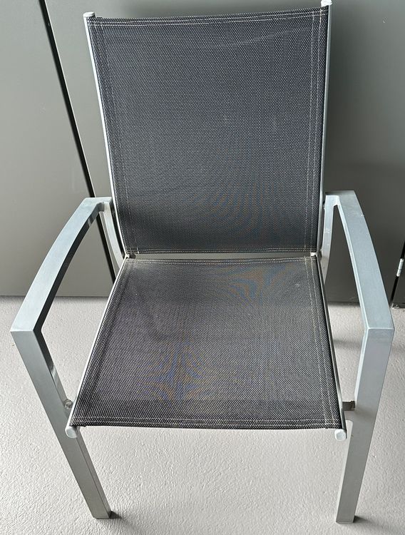4 Gartenstühle Aluminium stapelbar Kaufen auf Ricardo