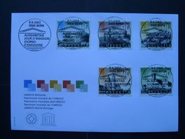 2002 Nr. 1096+1100 auf FDC mit ET-Vollstempel