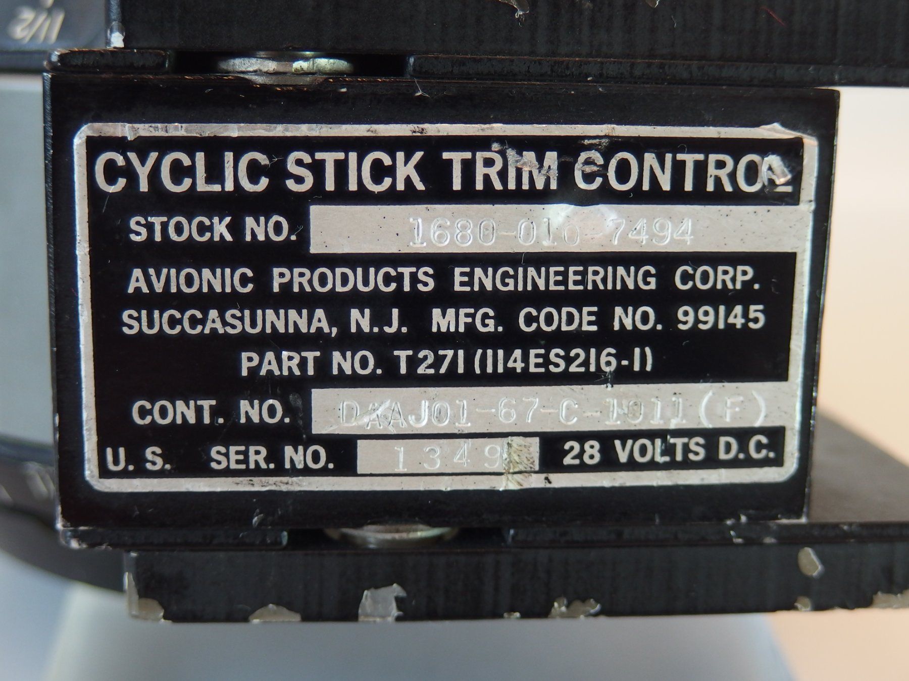 Misurare: Boeing CH-47 Chinook Cyclic stick trim control – Usato da Gwatt (Thun) venduto da Nocturnal_99 1