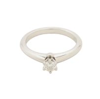 Tiffany & Co. Solitärring Pt950 0,21 ct Gr. 49 / Box