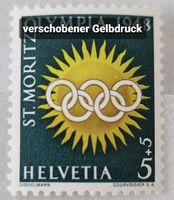 MA528) W25w, Abart, verschobener Gelbdruck postfrisch