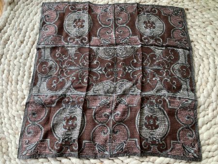 Vintage Seidenfoulard 65 x 65 cm Ornamentmuster g
