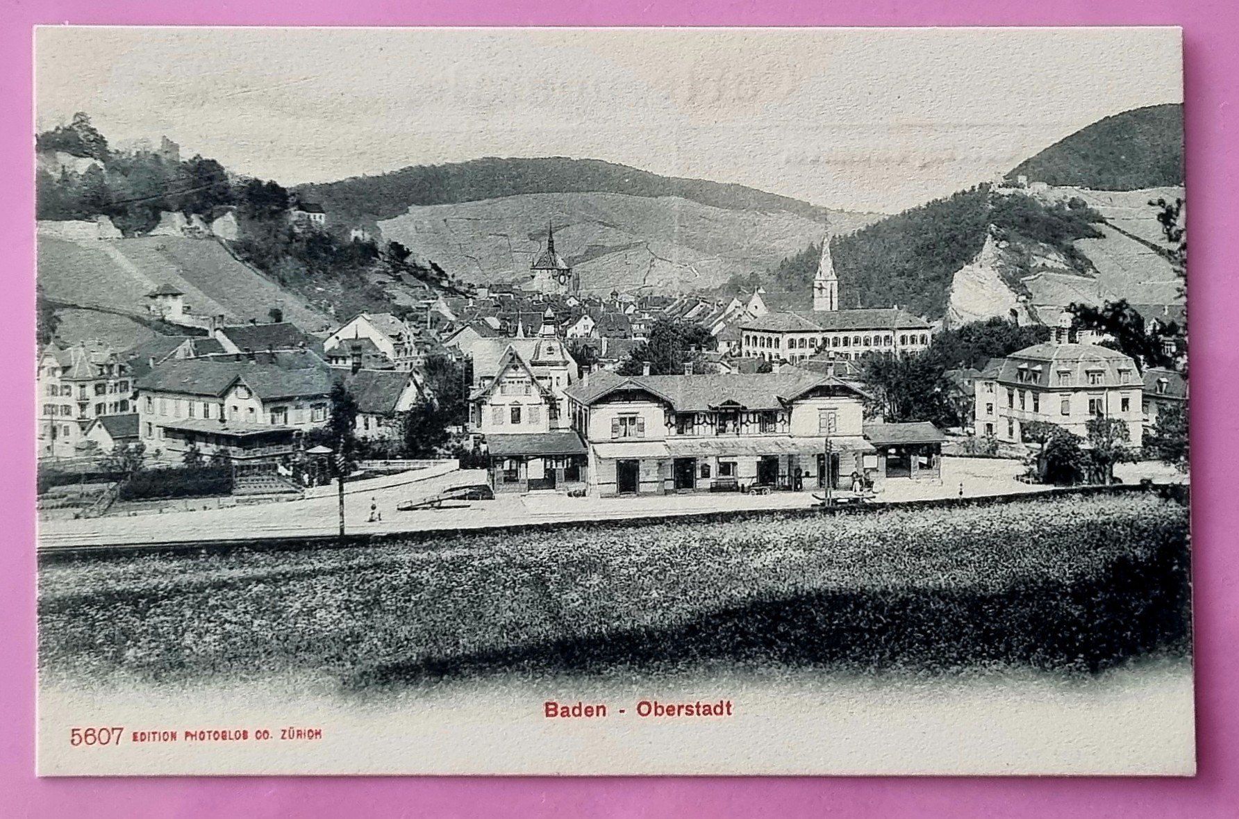 Cartoline postali: Baden - Bahnhof Oberstadt - Eisenbahn – Usato da Rothrist venduto da RROENK