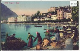 Lugano - Quai - animee - Litho