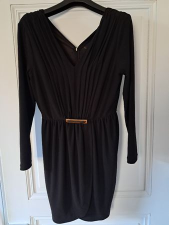 Zara Basic Kleid schwarz Langarm Grösse L guter Zustand