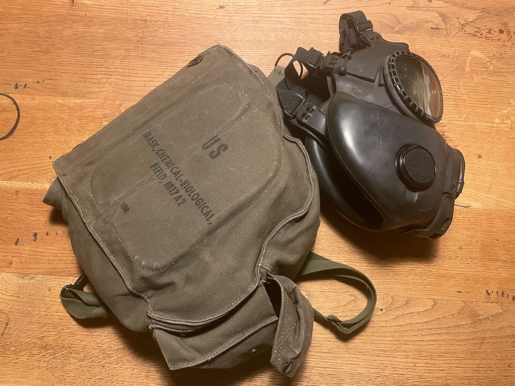 US Army Uniformi: Masque à gaz M17A2 us army – Usato da Oberbütschel venduto da Woodie2005
