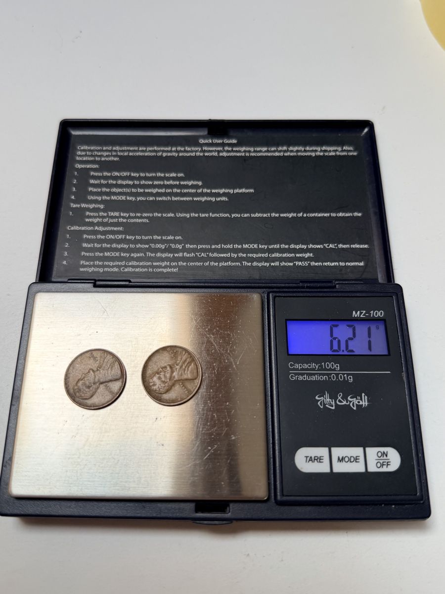Tutti le monete: 2 pièces 1 cent Lincoln cents 1938-D 1945  – Usato da La Tour-de-Trème venduto da Ahamaya 2