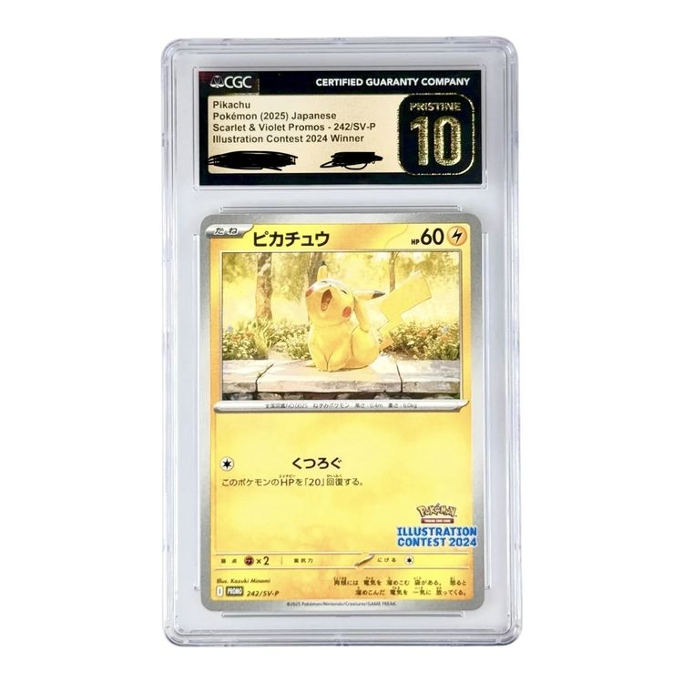 Pokemon Pikachu 2024 Illustrastion Contest Winner CGC P10! (Neu und ...