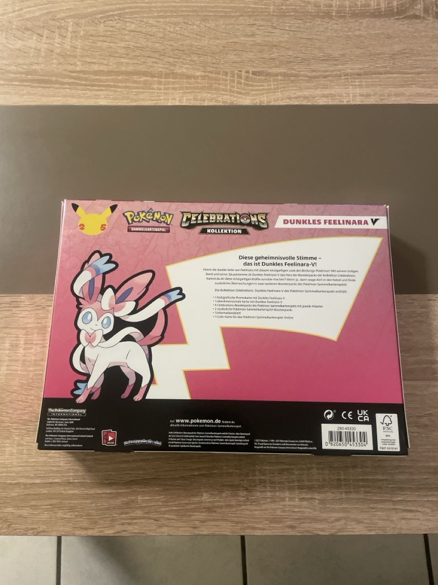Pokémon Carte collezionabili: Pokemon Dunkles Feelinara Celebrations Kollektion DE – Nuovo (secondo la descrizione) da Bellach venduto da Pokemam 1