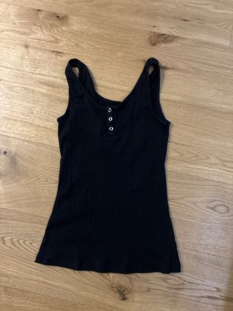Schönes schwarzes Anna Field Top, Grösse 36, wie neu!