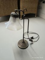 Tischlampe Retro Lampenschirm Opal Weiss