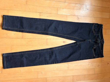 Jean slim bleu marine femme, taille 36, excellent état. 👖