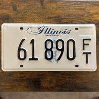 🇺🇸 U.S. Autoschild - Illinois 61 890 - ORIGINAL