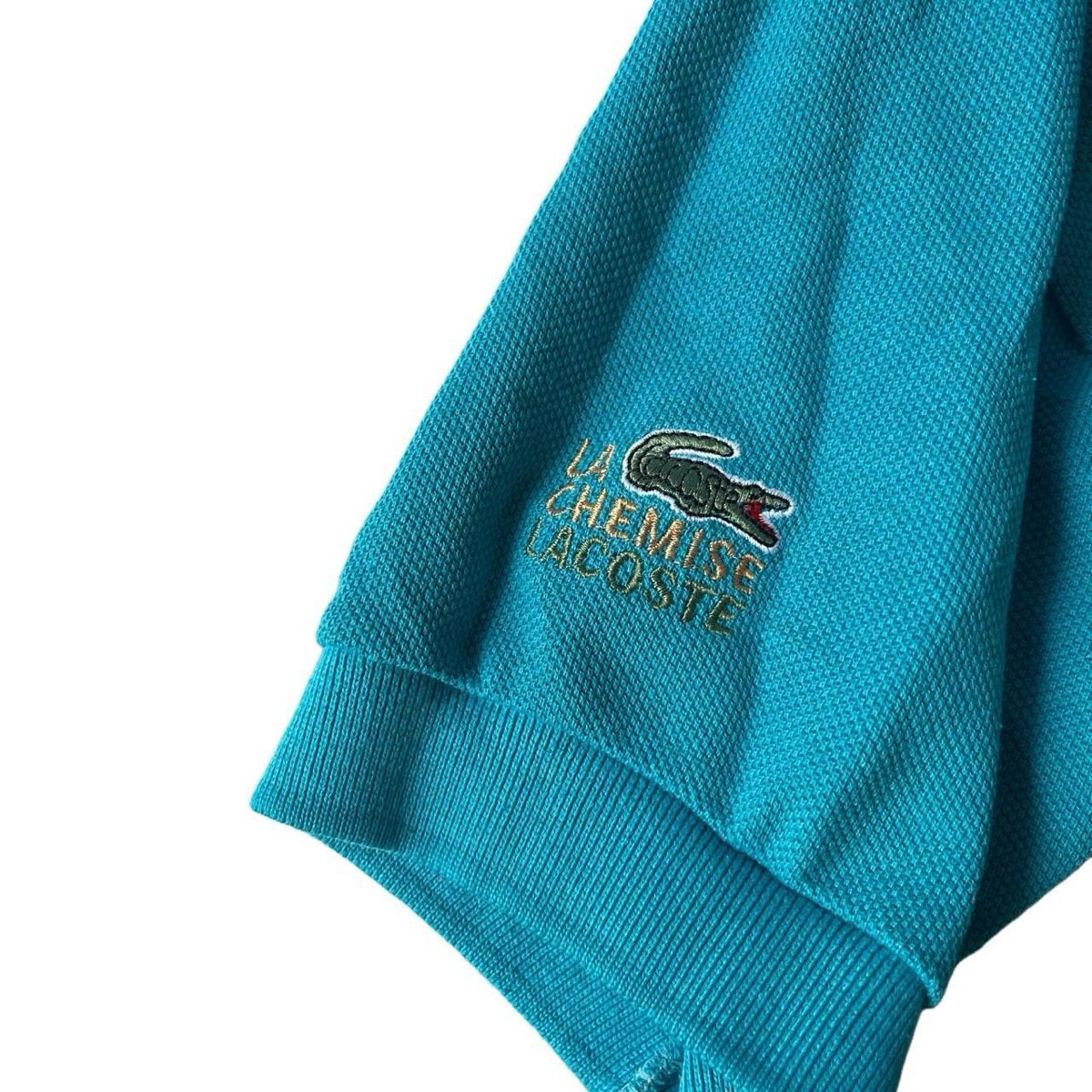 Lacoste Magliette Polo: Lacoste Polo Tshirt Turquoise with Armprint – Usato da Riehen venduto da art_c76v 3