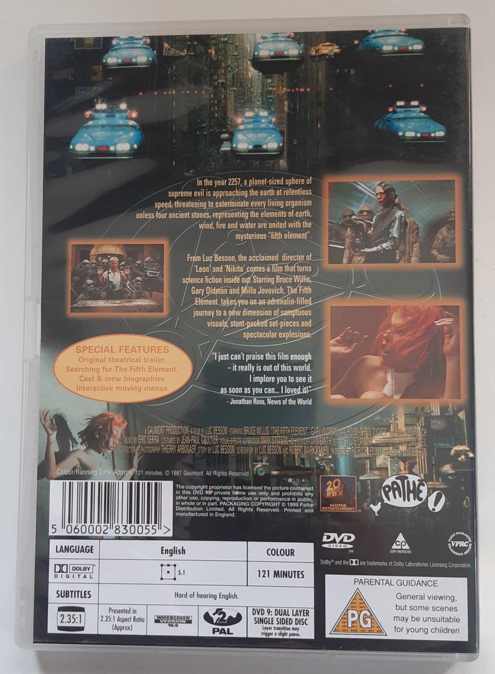 Tutti i DVDs: DVD The Fifth Element – Usato da La Chaux-de-Fonds venduto da beasach 1