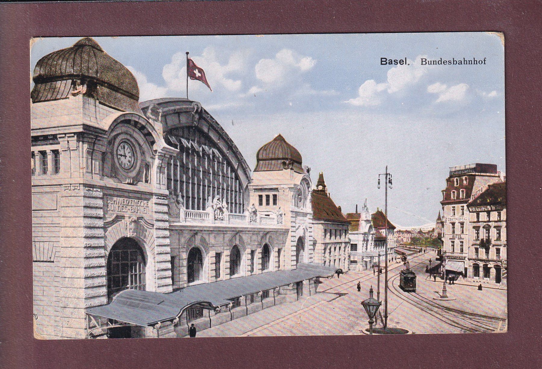 Cartoline postali: BASEL - Bundesbahnhof – Usato da Pully venduto da nicecards