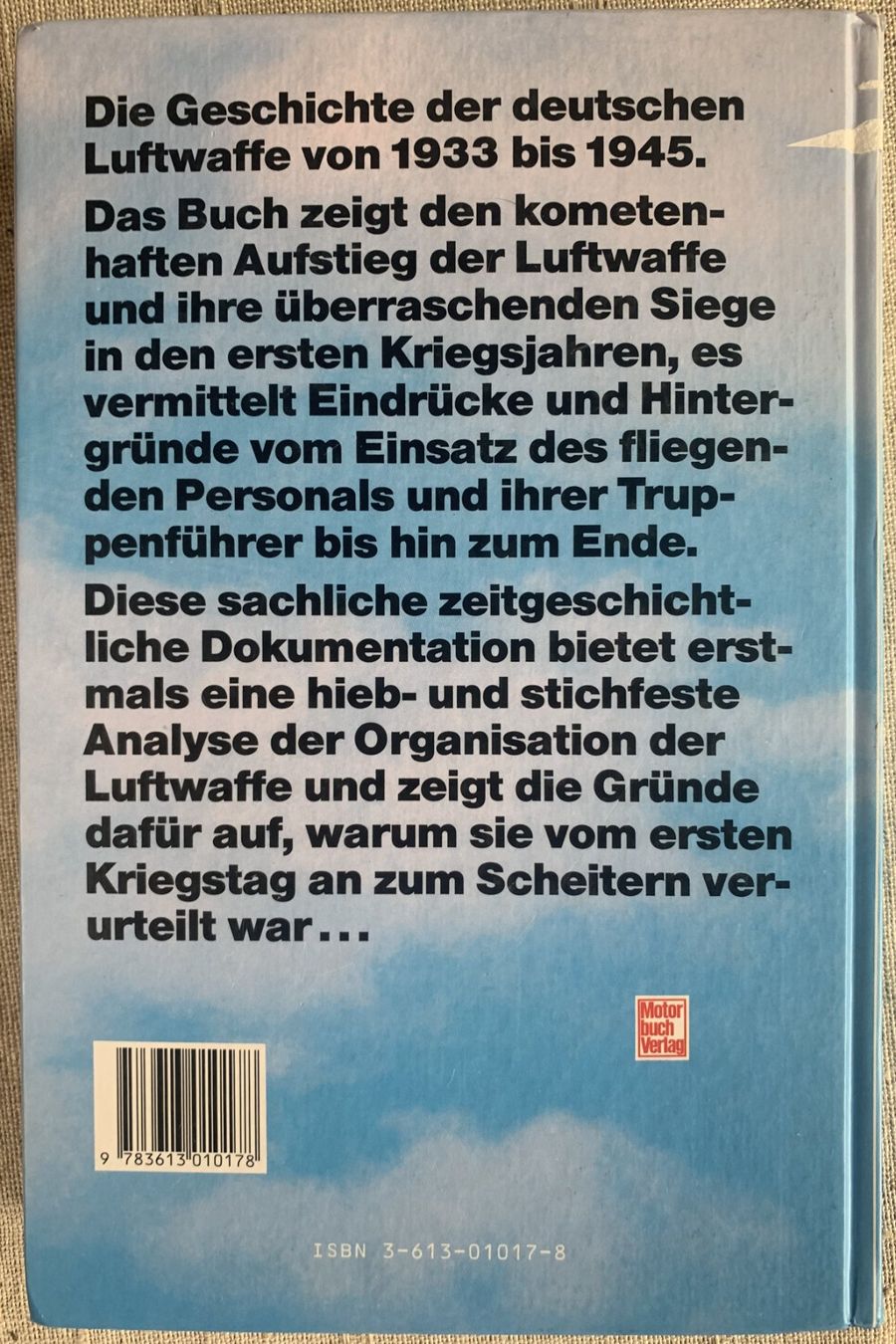 Libri: Die Luftwaffe 1933-1945 - Eine Chronik – Usato da Ebnat-Kappel venduto da pourlemerite 1