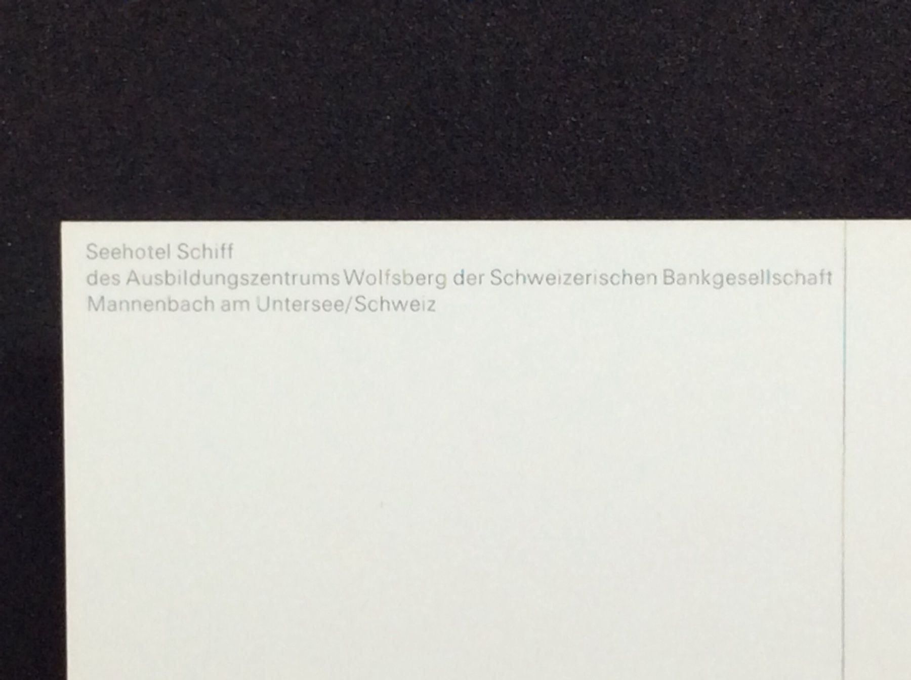 Cartoline postali: Seehotel Schiff, Wolfsberg Ausbildungsz. – Usato da Widnau venduto da Brusi9 2