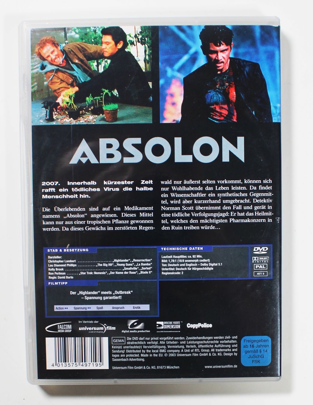 Tutti i DVDs: DVD ABSOLON Science Fiction Action 2008 – Usato da Brüttisellen venduto da Collector-Corner 2