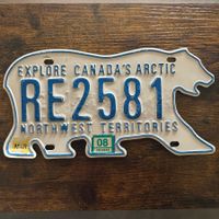 🇨🇦 Autoschild, Northwest Territories RE2581 - Kanada