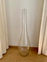 Vintage Glasvase 94 cm, mundgeblasen, Design 70er-Jahre