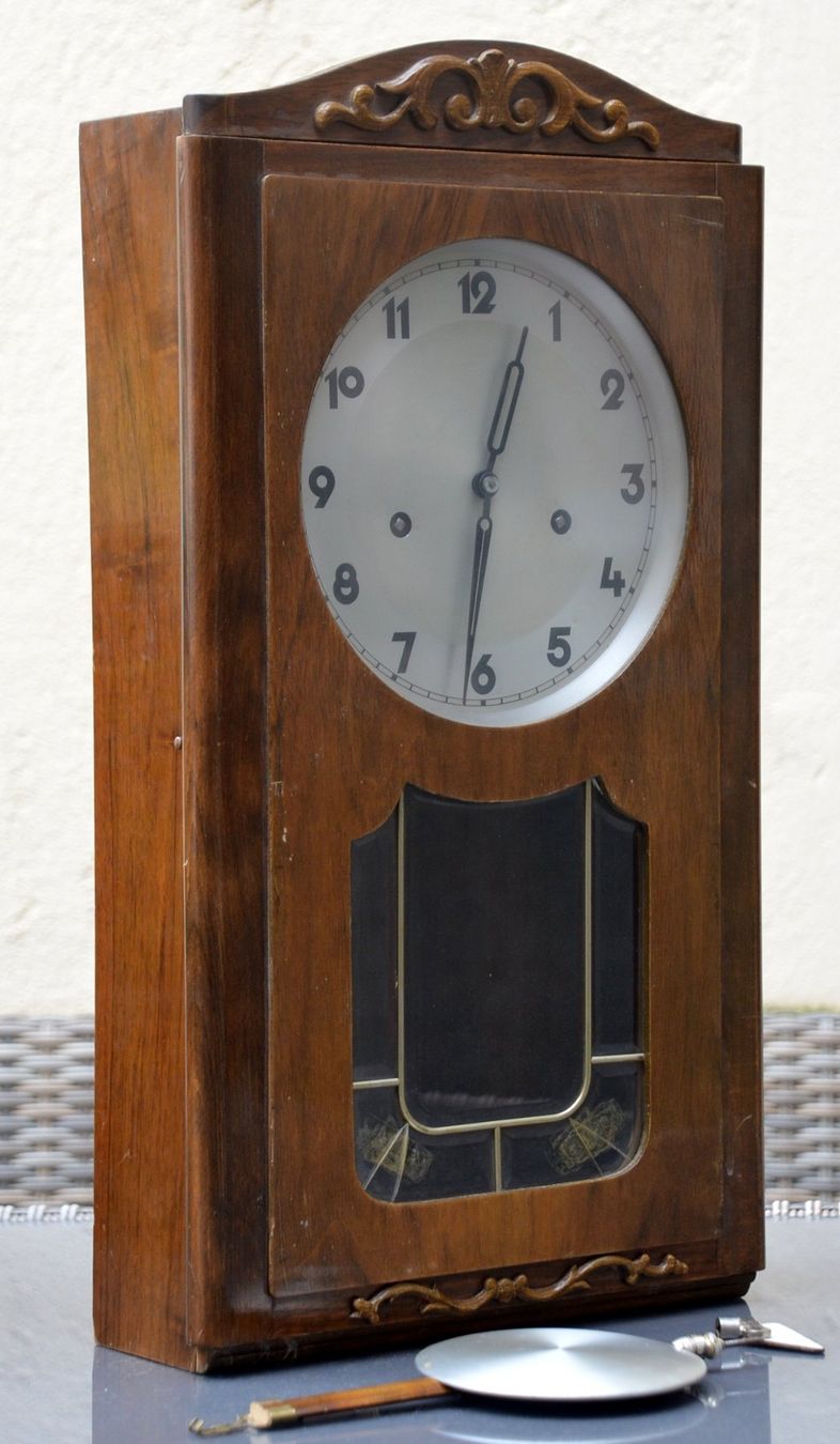 Stand- & Wanduhren: alte Pendeluhr / horloge à pendule ancienne – Gebraucht aus Collonges von arashee 4