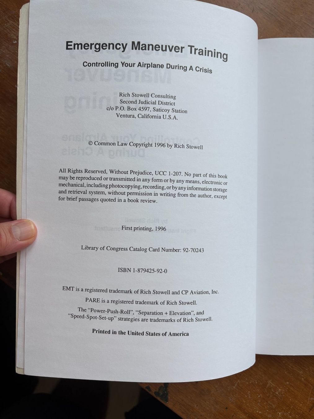 Libri: Emergency Maneuver Training - Privat Piloten – Usato da Basel venduto da walterjasulin 2