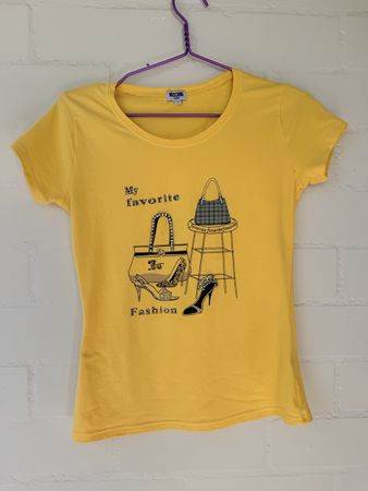 Moschino Jeans T-Shirt gelb