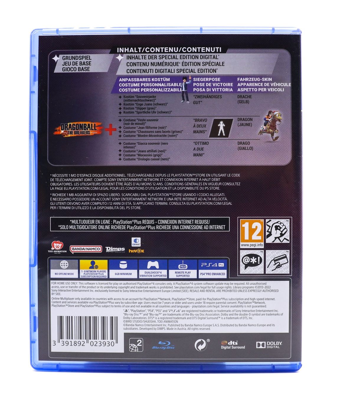 Jeux: Dragon Ball : The Breakers - Special Edition - PS4 – D'occasion à Paudex par dindeboy 1