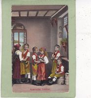 Kitsch Kunst Appenzeller Trachten 1913