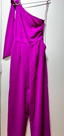 Eleganter Jumpsuit, One-Shoulder, Gr. S, Zara, NEU