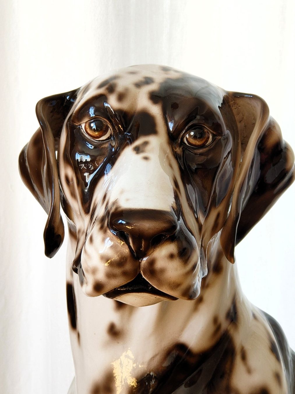 Sculture & Statue: Dalmatiner-Hund aus Keramik – Usato da Langendorf venduto da O.Esseiva 2