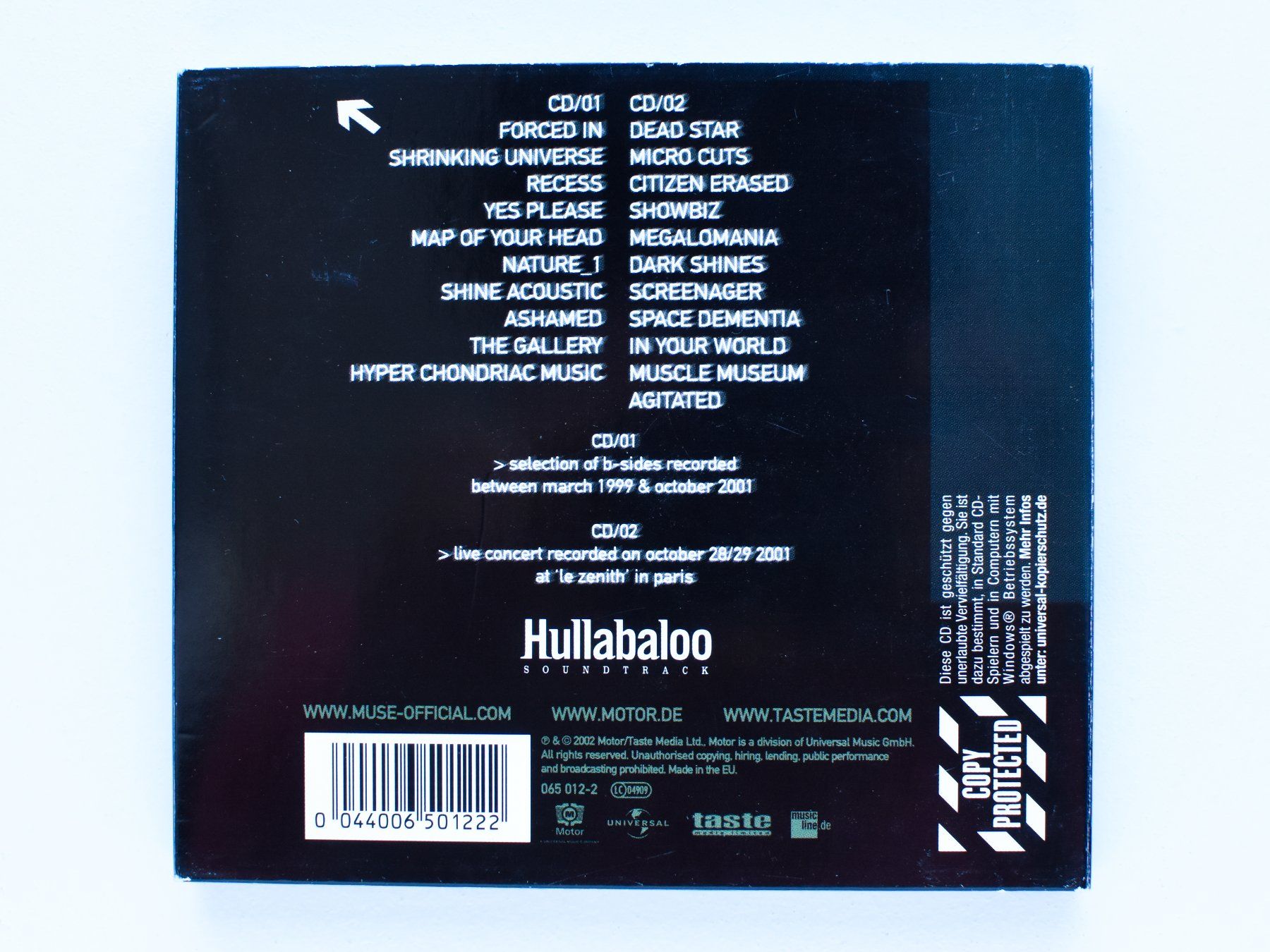 CD: Muse - Hullabaloo Soundtrack – Usato da Belmont-sur-Yverdon venduto da ag97 3