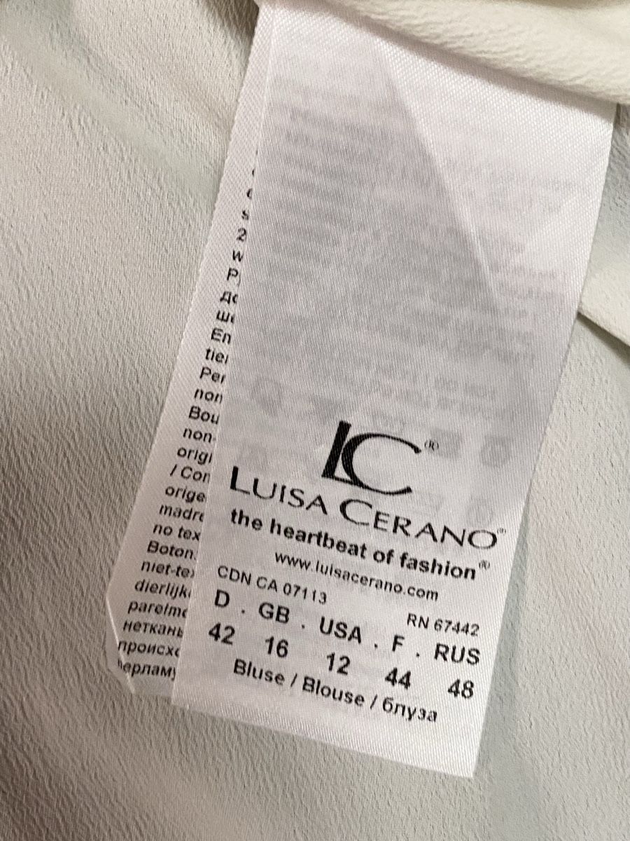 Luisa Cerano Camicette: Luisa Cerano Seidenbluse offwhite 42 neu – Nuovo (secondo la descrizione) da Büron venduto da Coerner 7