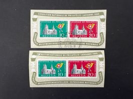 1955 Lausanne Block  gest. und **   (A97)