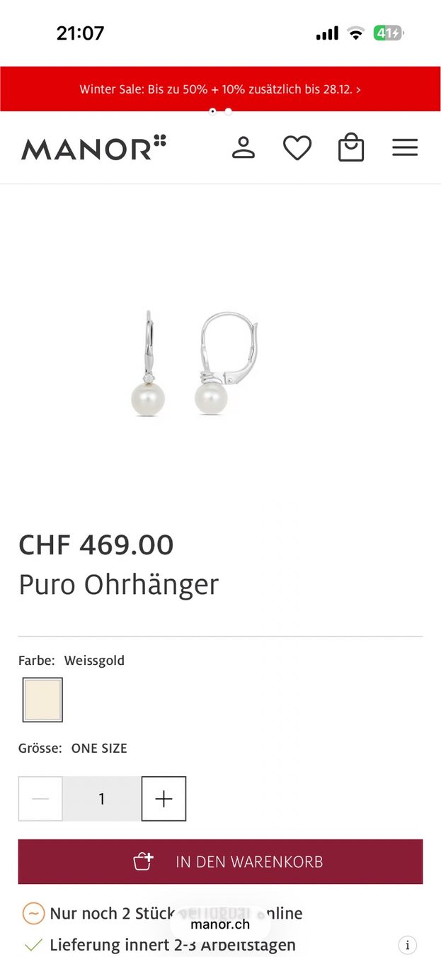 Orecchini pendenti & Orecchini a lobo: Orecchini oro bianco 18kt New - Puro – Nuovo (secondo la descrizione) da Pregassona venduto da Isapam 2