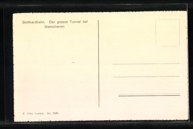 Cartes postales: Goeschenen, Gotthardbahn, Der grosse Tun – D'occasion à Berlin par bartko-reher 1