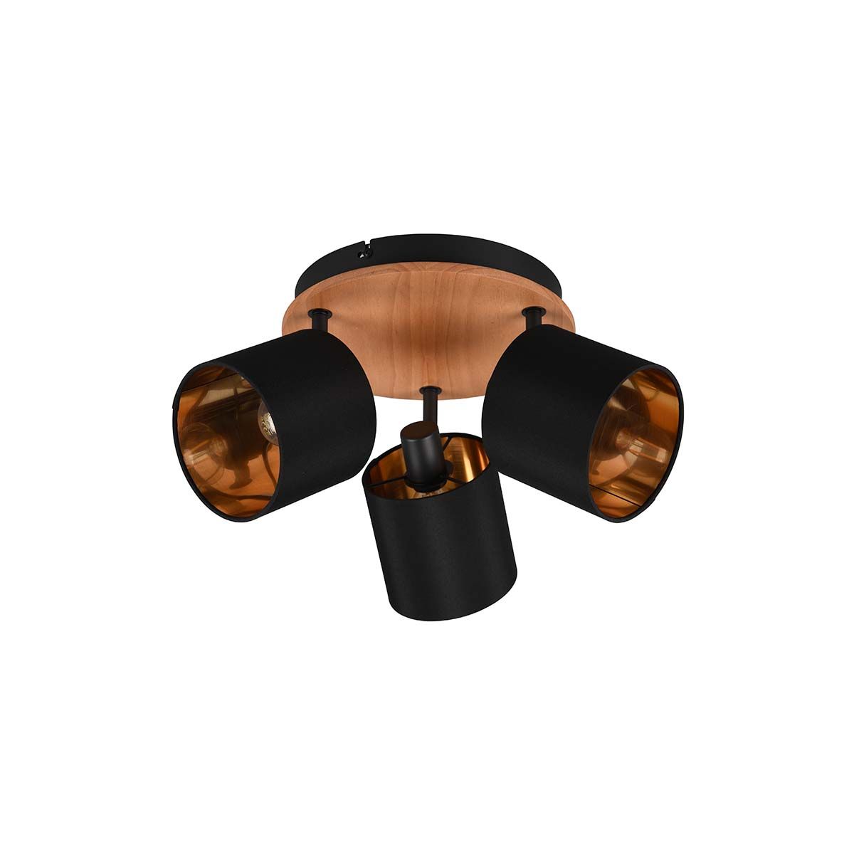 Lampadari & plafoniere: Deckenleuchte, 3 Strahler, Holz, 46 cm Ø – Nuovo (secondo la descrizione) da Kreuzlingen venduto da Smart-Light 9