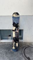 Snowboard mit Bindung gebraucht akzeptabler Zustand