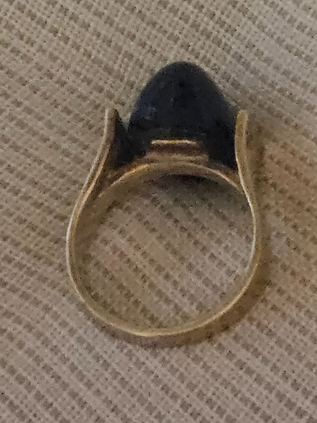 Bagues: Goldring mit blauem Stein - Gr.51 – D'occasion à Uznach par Laeuffer 1