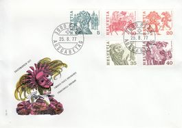 1977 Volksbräuche Dauermarken 2 FDC