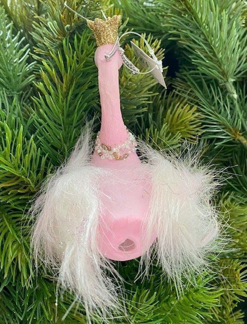 Statuette: rosa Schwan aus Glas mit Perlen – Nuovo (secondo la descrizione) da Volketswil venduto da rubin74 2