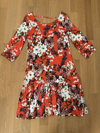S.Oliver Kleid, Gr. 38, Blumenmuster, perfekt für Herbst!