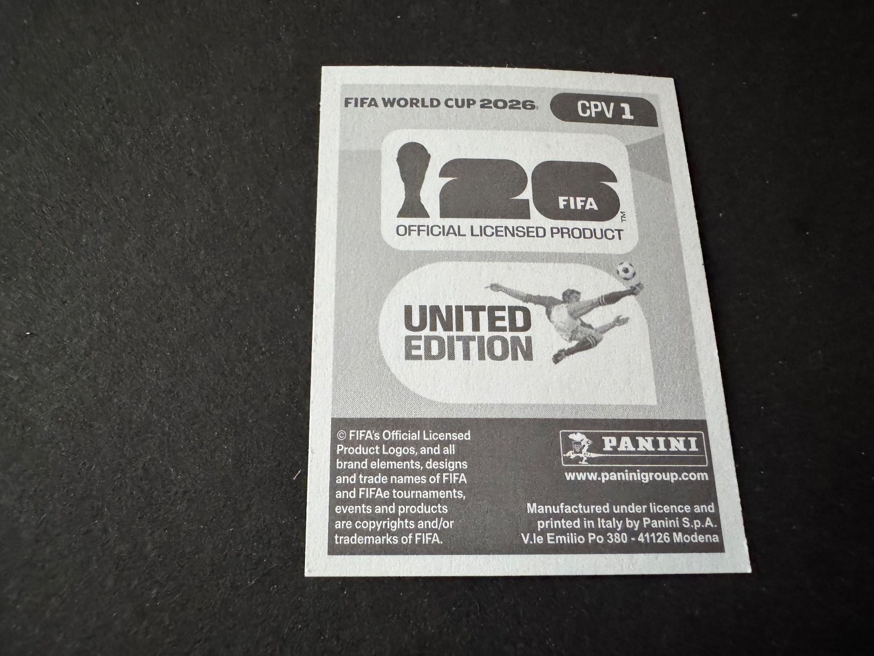 Panini FIFA 2026 Sticker FCF Wappen CPV 1 (Neu (gemäss Beschreibung ...