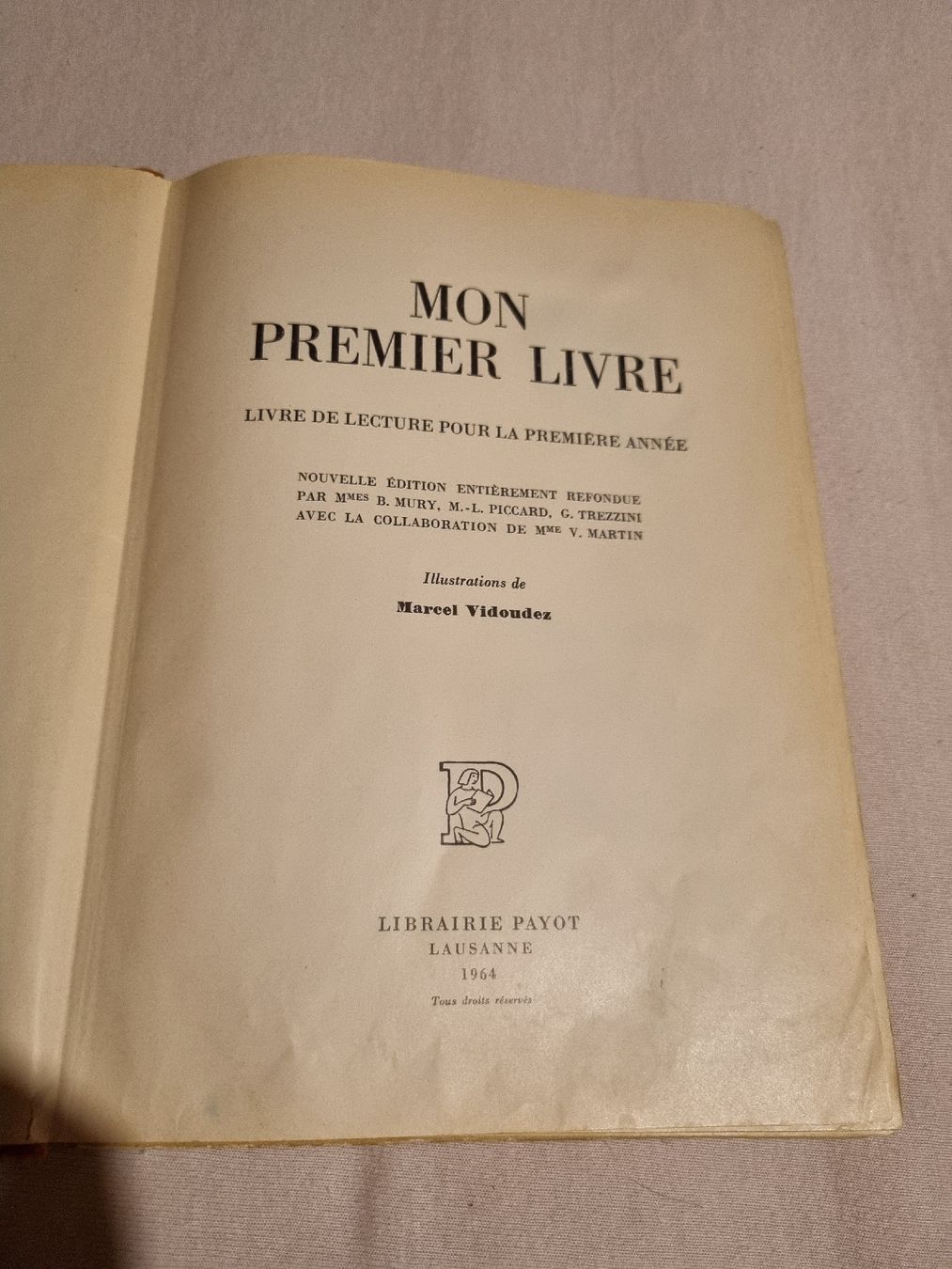 Bücher: Mon premier livre / édition Payot – Gebraucht aus Château-d'Oex von mae_6pqm 3