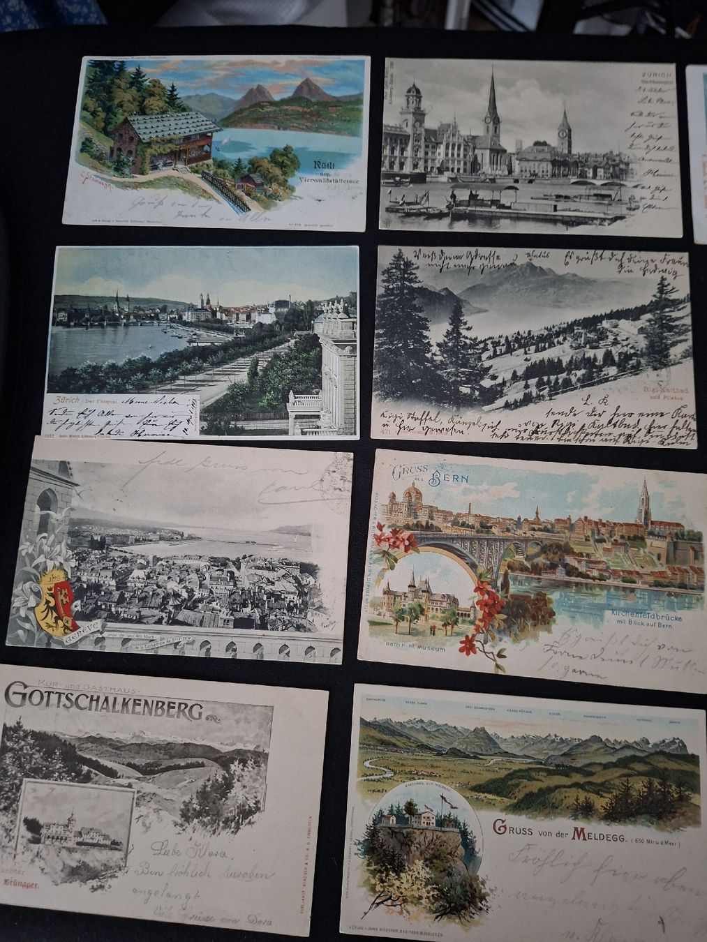Ansichtskarten: Konvolut Ansichtskarten Schweiz, Orte/Landschaften um 1900 – Gebraucht aus Horw von Benny24 1