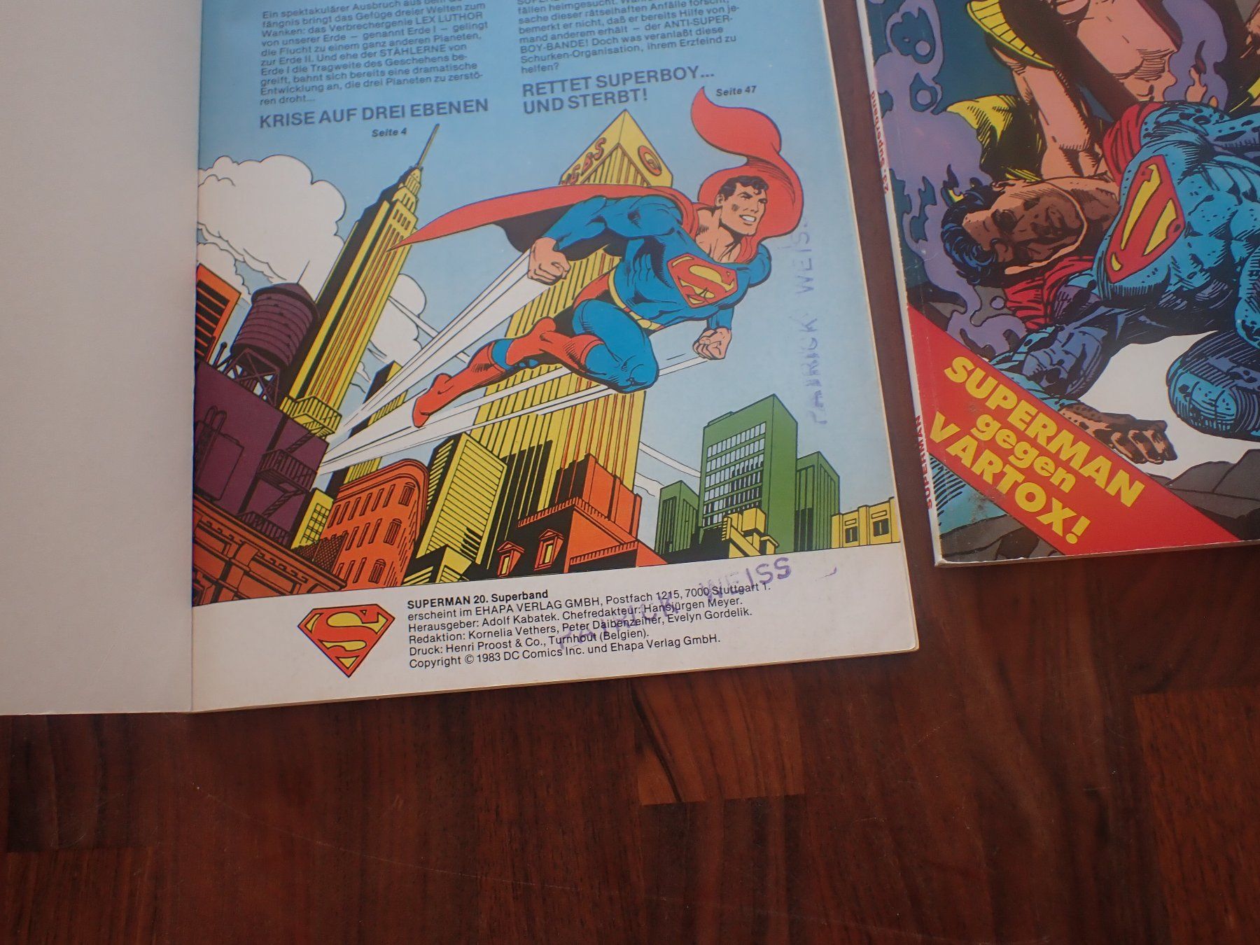 Comics: 5 alte Ehapa " SUPERMAN Superband " Comic Hefte / Alben – Gebraucht aus Geroldswil von boy5toy 8