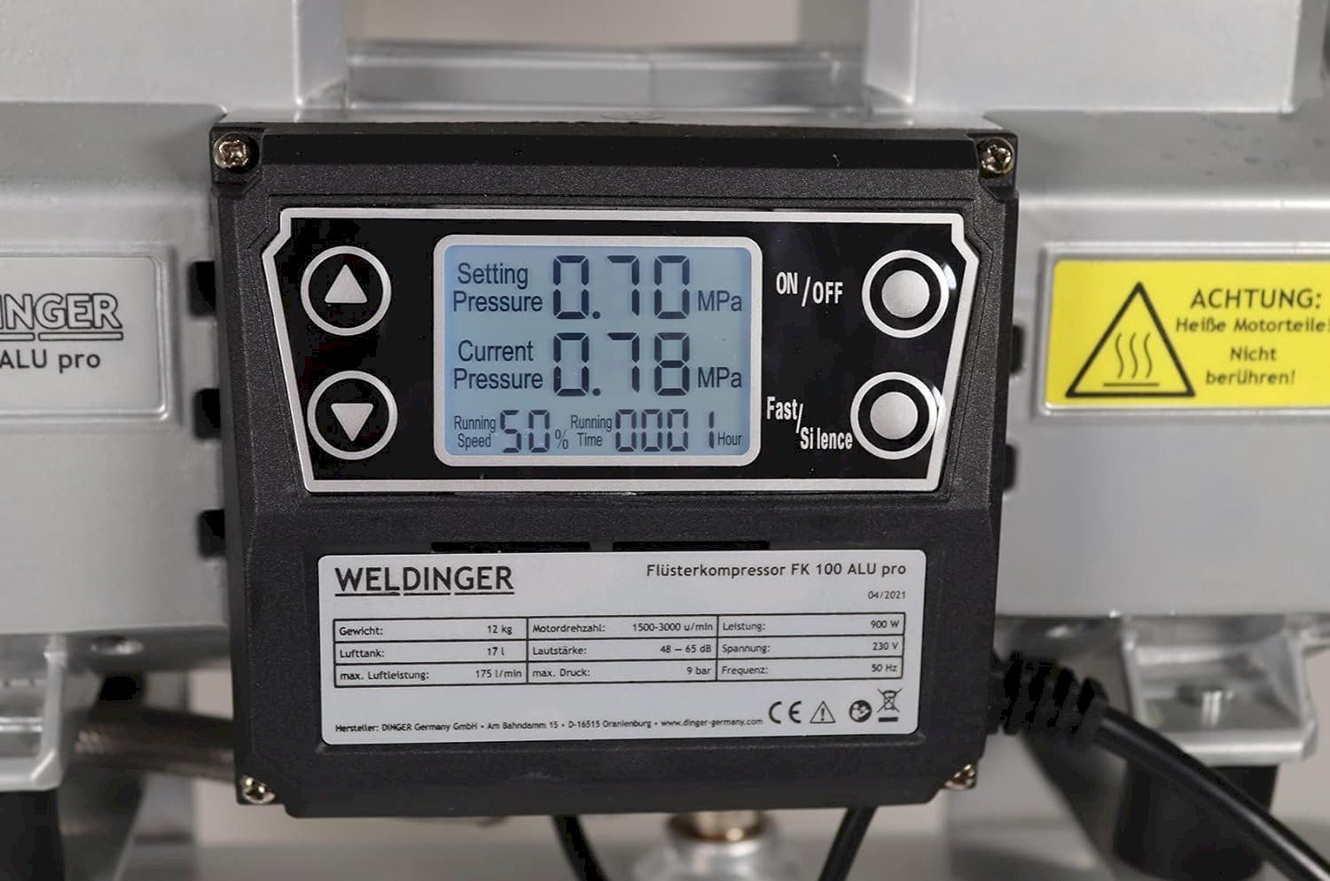 Compresseurs: WELDINGER FK100Alu pro Flüsterkompressor – Neuf avec emballage d'origine à Bottighofen par zaap 3