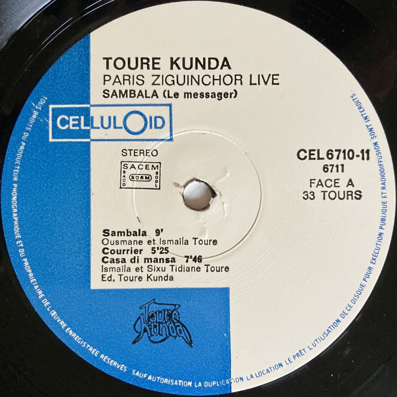 Dischi in vinile: TOURE KOUNDA - LIVE PARIS-ZIGUINCHOR – Usato da Bottens venduto da hotter-than-hell 3