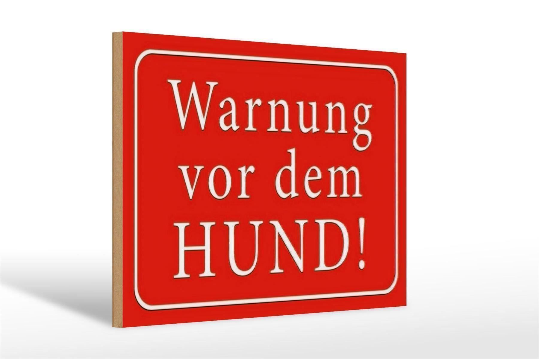 Insegne: Blechschild-WARNUNG VOR DEM HUND-ROT – Nuovo e nell'imballaggio originale da Rupperswil venduto da big-one-sale 1